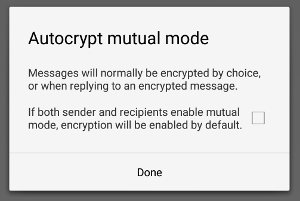 Autocrypt Mutual Mode